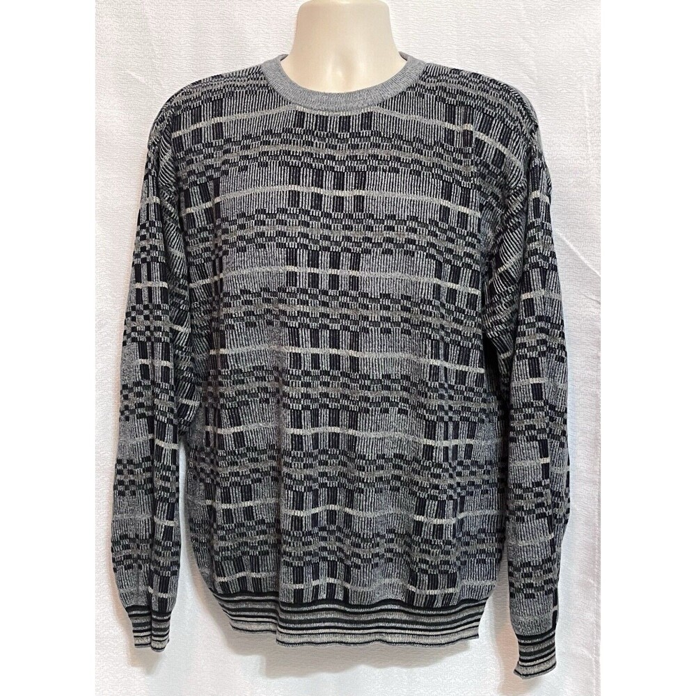 Vtg 90s Northern Isles Crewneck Sweater Mens L Navy Soft Cozy Grandpa Dadcore